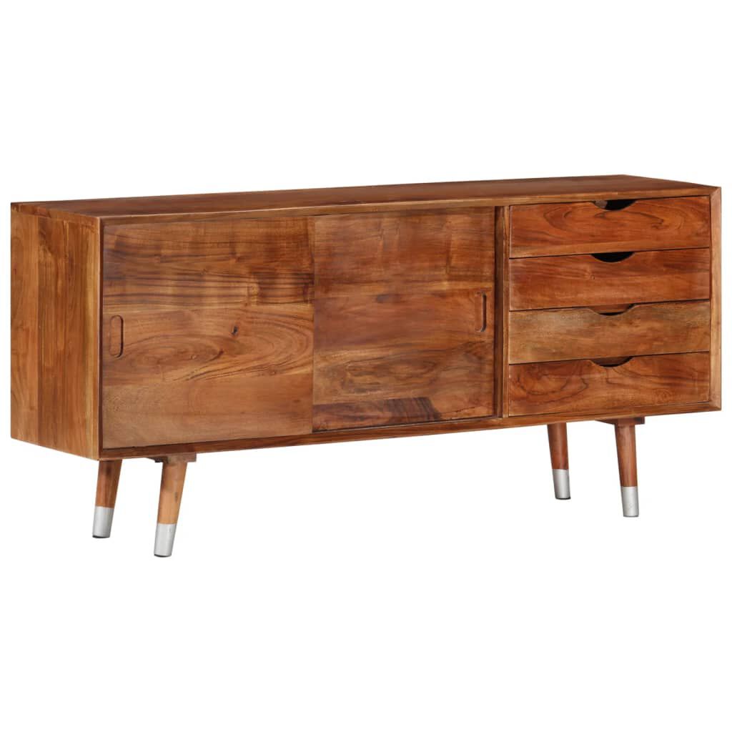 vidaXL TV Cabinet 118x30x55 cm Solid Acacia Wood