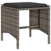 vidaXL 6 Piece Garden Sofa Set with Cushions Grey Poly Rattan