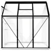 vidaXL Greenhouse with Base Frame Anthracite Aluminium 3.61 m²