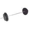 vidaXL Workout Bench with Weight Rack, Barbell and Dumbbell Set 90 kg