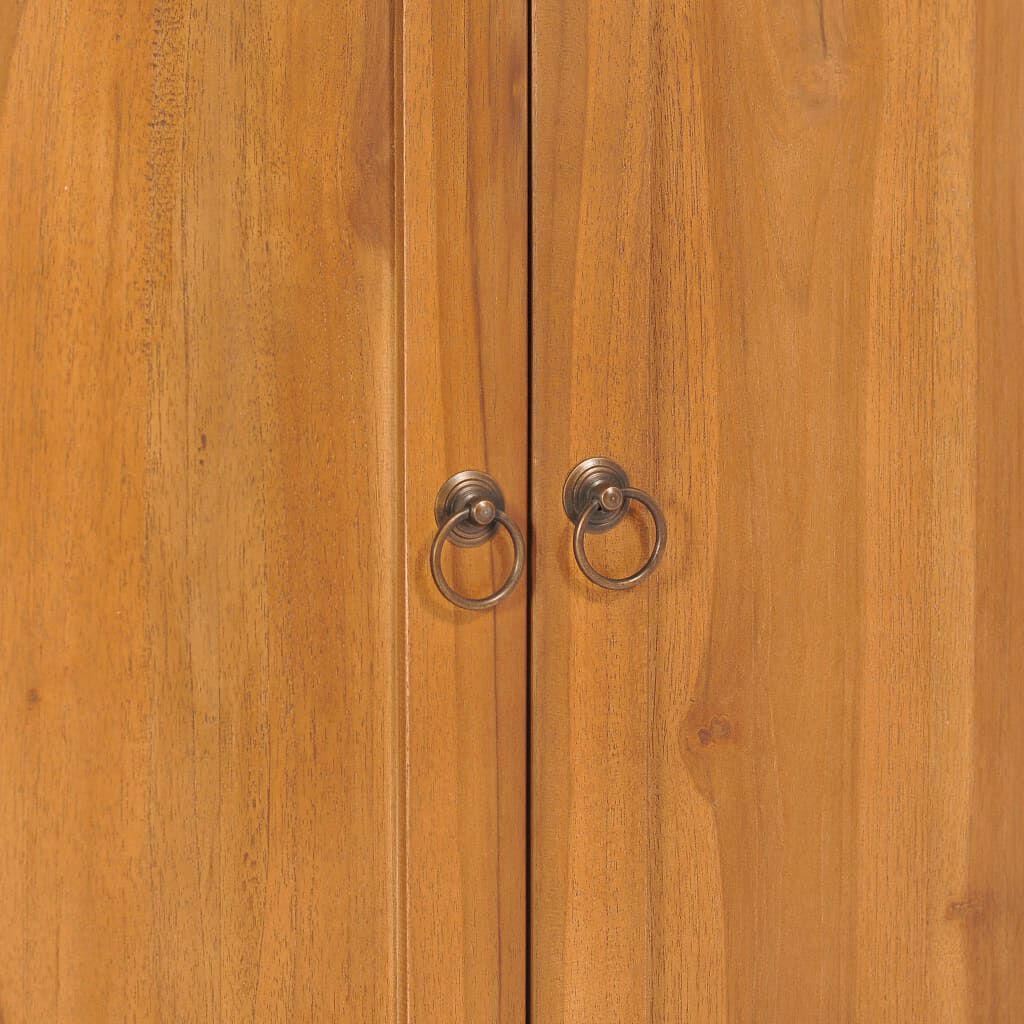 vidaXL Cabinet with Yin Yang Shelf 70x30x130 cm Solid Teak Wood
