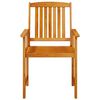 vidaXL Garden Dining Set 3 pcs Brown Solid Acacia Wood