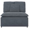 vidaXL Modular Sofa Centre Module with Cushions Dark Grey 100 cm