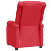 vidaXL Massage Recliner Red Faux Leather