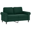 vidaXL 3 Piece Sofa Set with Cushions Dark Green Velvet