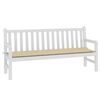 vidaXL Garden Bench Cushion Beige 180x50x3 cm Oxford Fabric