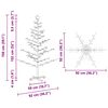 vidaXL Wooden Christmas Tree with Stand Brown 150 cm Solid pine wood