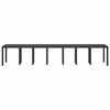 vidaXL Garden Table Anthracite 400 x 100 x 73 cm Poly Rattan