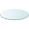vidaXL Table Top Tempered Glass Round 400 mm