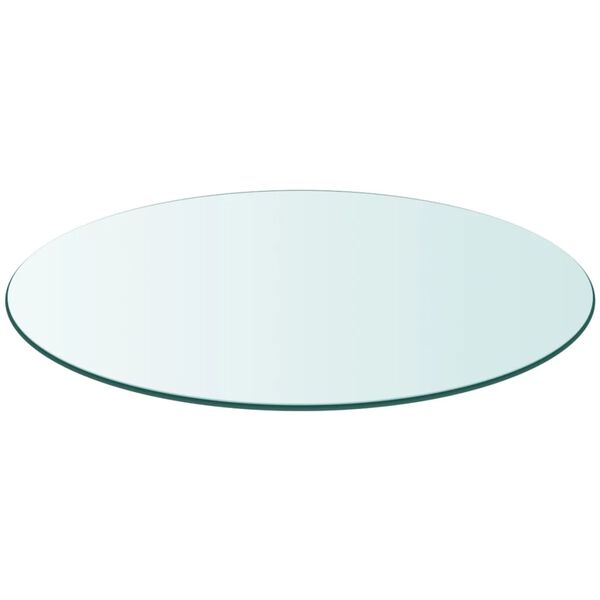 vidaXL Table Top Tempered Glass Round 400 mm