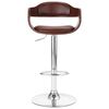 vidaXL Bar Stool Brown Faux Leather