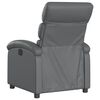 vidaXL Recliner Chair Grey Faux Leather