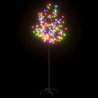 vidaXL Christmas Tree 120 LEDs Colourful Light Cherry Blossom 150 cm