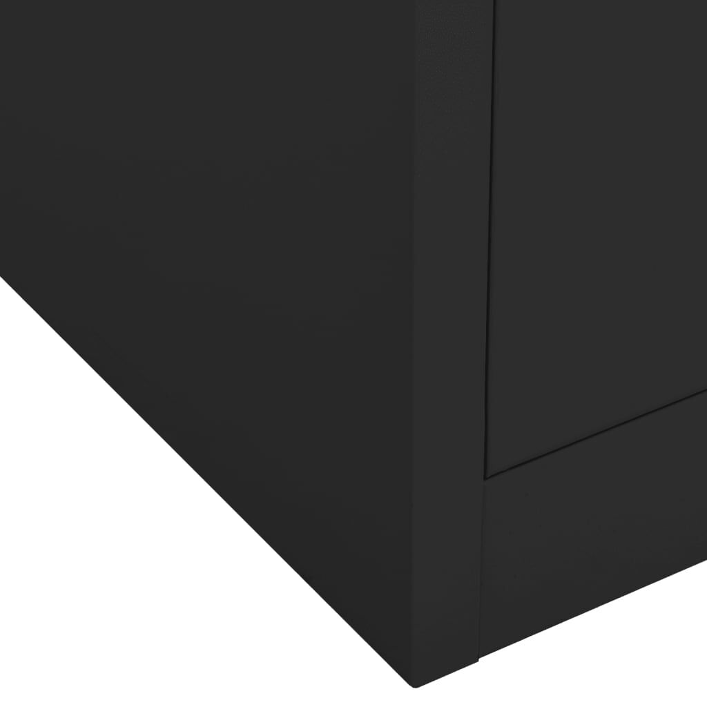 vidaXL Office Cabinet Anthracite 90x40x102 cm Steel