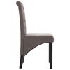 vidaXL Dining Chairs 2 pcs Taupe Fabric