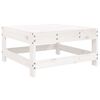 vidaXL Garden Footstool White Solid Wood Pine