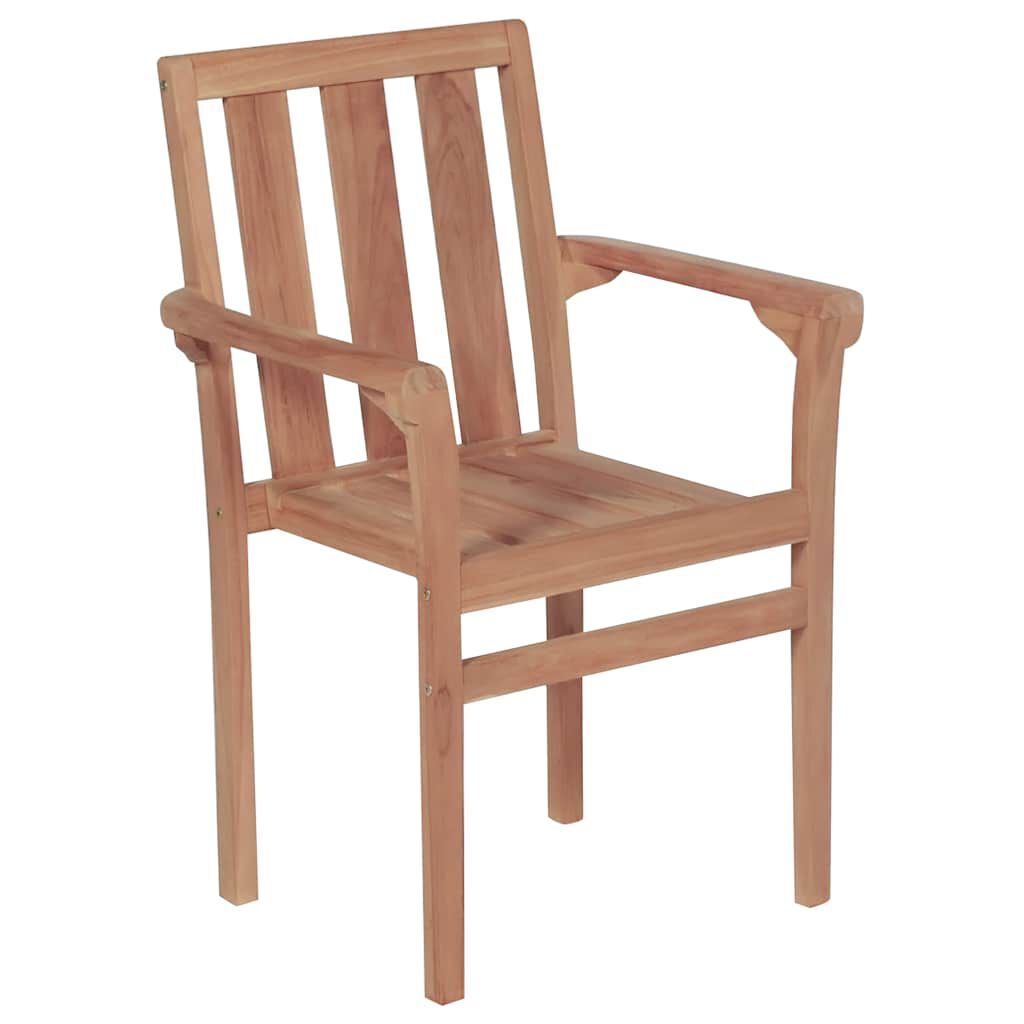 vidaXL Garden Chairs 2 pcs with Taupe Cushions Solid Teak Wood