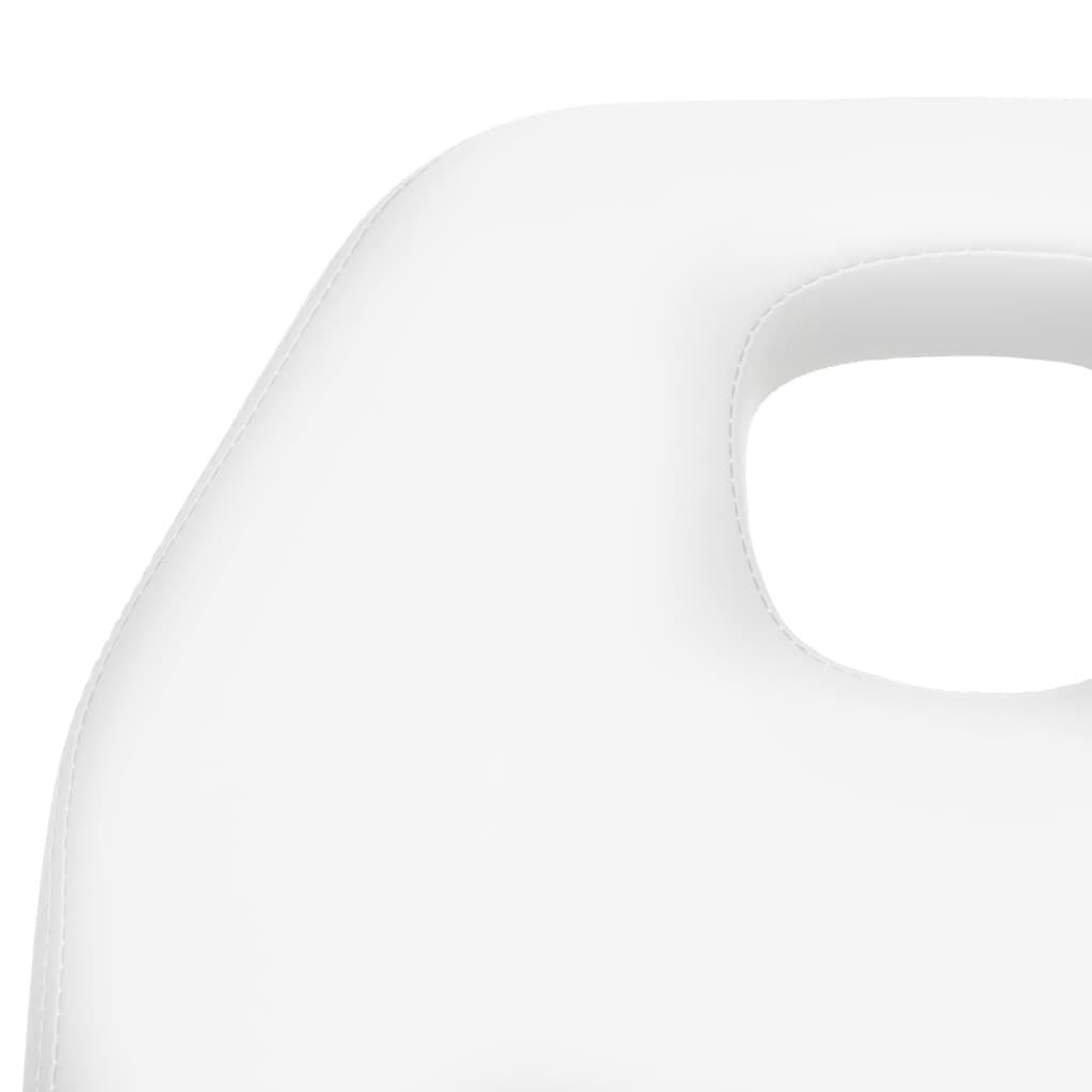vidaXL Massage Table White 180x62x(87-112) cm