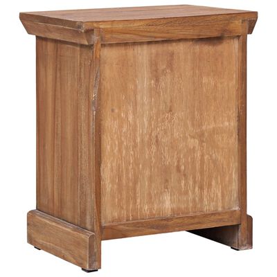 vidaXL Bedside Cabinet 40x30x50 cm Solid Teak