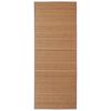 Rectangular Brown Bamboo Rug 80 x 300 cm
