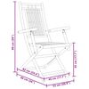 vidaXL 3 Piece Bistro Set Bamboo