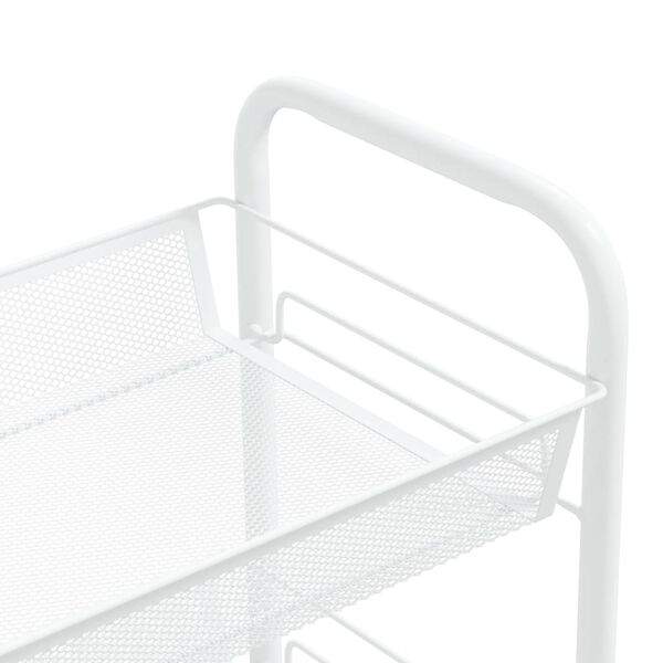 vidaXL 5-Tier Kitchen Trolley White 46x26x105 cm Iron