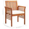 vidaXL Garden Dining Chair with Cushion Solid Acacia Wood