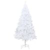 vidaXL Artificial Pre-lit Christmas Tree with Thick Branches White 180 cm