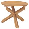 vidaXL Garden Dining Table &Oslash;90x75 cm Solid Teak Wood