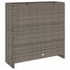vidaXL Storage Cabinet with Shelf Grey 100 x 36 x 102 cm Rattan