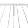vidaXL Metal Bed Frame without Mattress with Headboard White 100x200cm