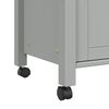 vidaXL Kitchen Trolley MONZA 84x40x90 cm Solid Wood Pine