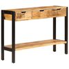 vidaXL Sideboard with 3 Drawers 110x35x75 cm Solid Mango Wood