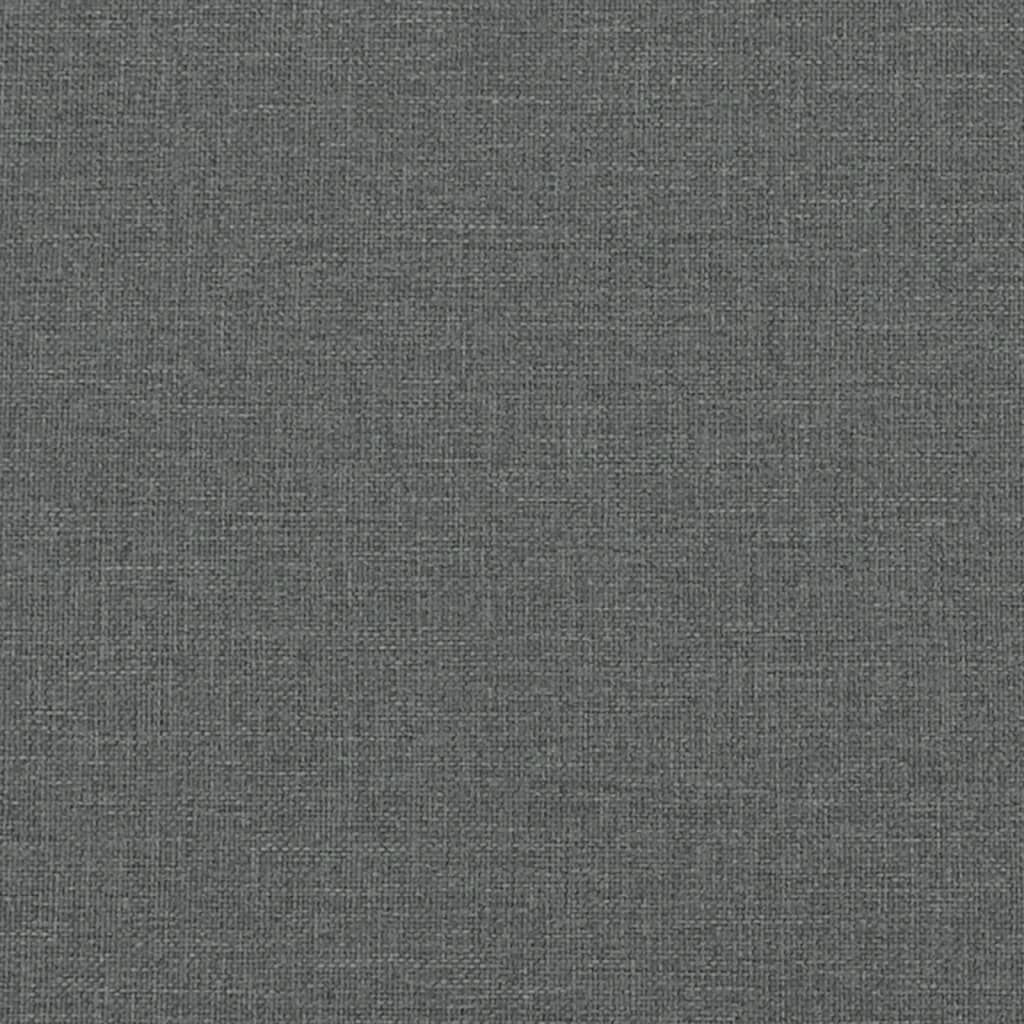 vidaXL Footstool Dark Grey 77x55x31 cm Fabric