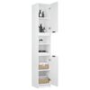 vidaXL Bathroom Cabinet White 32x34x188.5 cm Engineered Wood