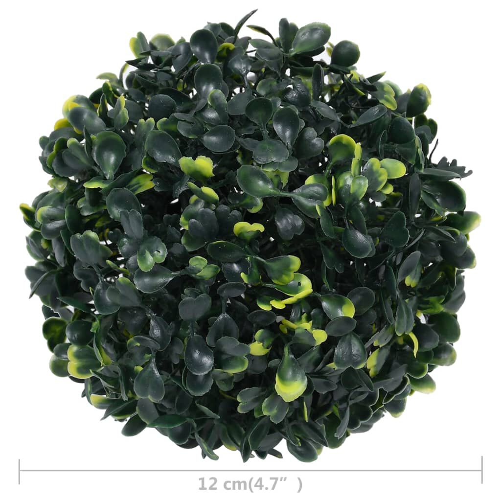 vidaXL Artificial Boxwood Balls 4 pcs 12 cm