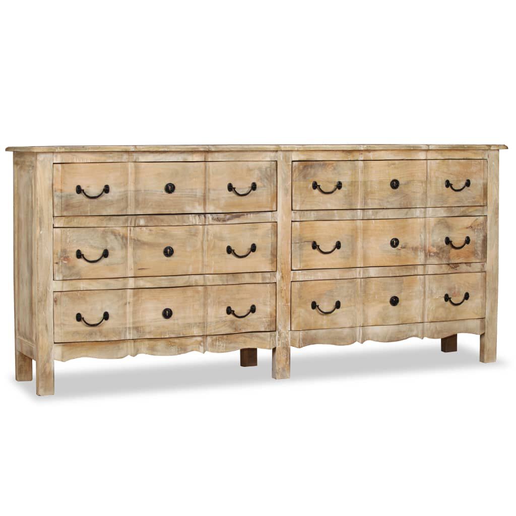 vidaXL Sideboard Solid Mango Wood 200x40x90 cm