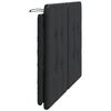 vidaXL Headboard Cushion "Zadar" Black 137 cm Double Faux Leather