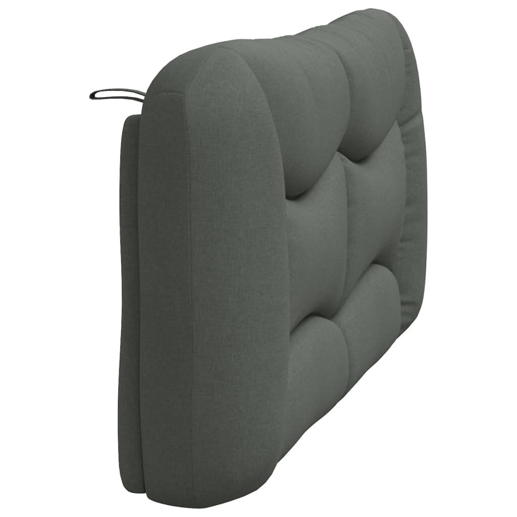 vidaXL Headboard Cushion Dark Grey 152 cm Queen Fabric