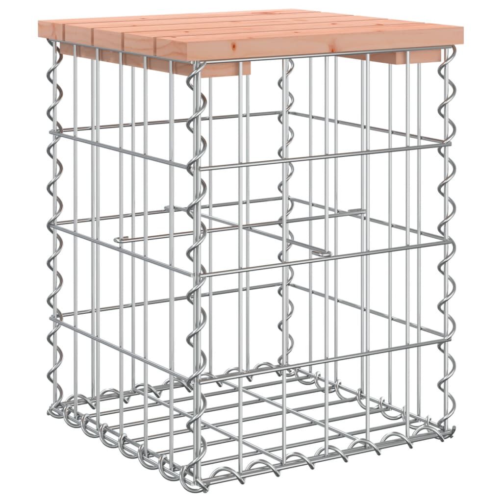 vidaXL Garden Bench Gabion Design 33x31x42 cm Solid Wood Douglas