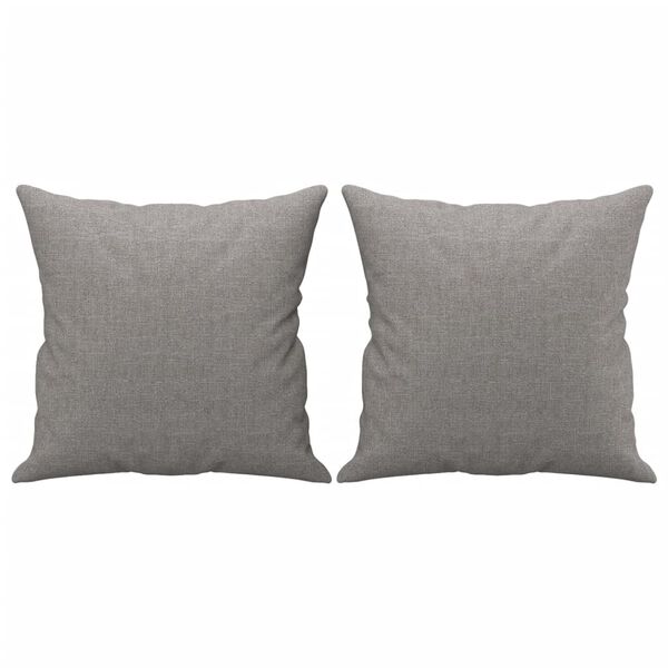vidaXL 3-Seater Sofa with Pillows&Cushions Light Grey 180 cm Fabric