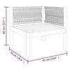 vidaXL 2 Piece Garden Lounge Set with Cushions Wood Acacia&Rope
