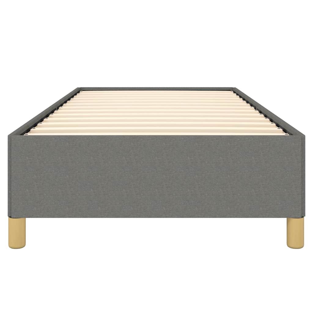vidaXL Bed Frame without Mattress Dark Grey 100x203 cm Fabric