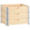 vidaXL Pallet Collars 3 pcs 60x80 cm Solid Pine Wood