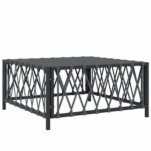 vidaXL Garden Table Anthracite 70x70x34 cm Woven Fabric