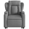 vidaXL Stand up Massage Recliner Chair Dark Grey Fabric
