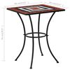 vidaXL 3 Piece Mosaic Bistro Set Ceramic Tile Terracotta and White