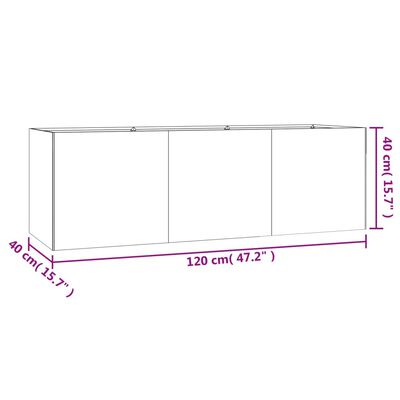 vidaXL Garden Raised Bed 120x40x40 cm Corten Steel