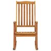 vidaXL Rocking Chair with Cushions Solid Acacia Wood