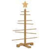vidaXL Wooden Christmas Tree for Decoration 75 cm Solid Wood Pine